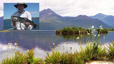 Trout fishing on Lake Burbury